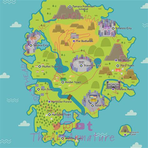 Custom Pokemon Map By Theartarmature On Deviantart