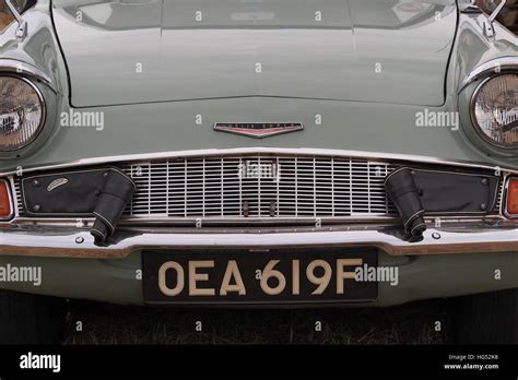 Ford Anglia Grill Stock Photo Alamy