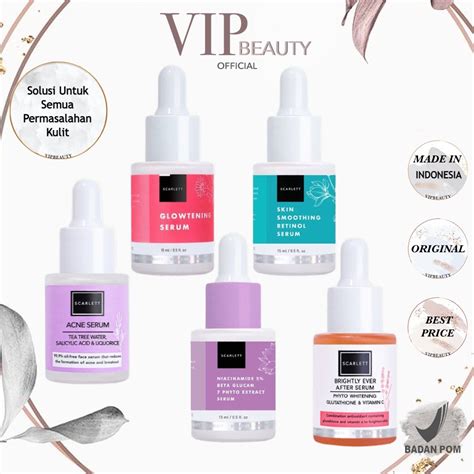 Jual Scarlett Whitening Serum Series Acne Brightly Glowtening