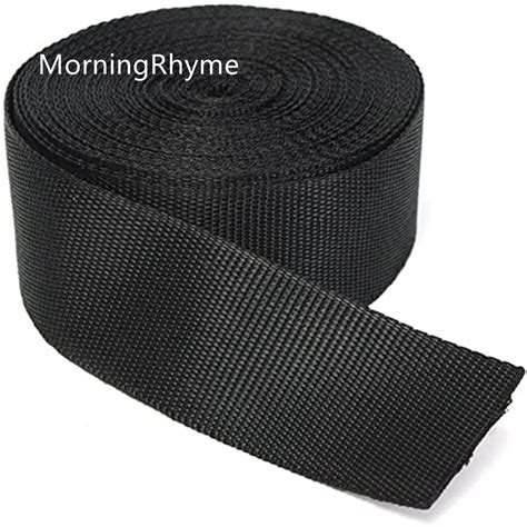 Black Webbing Pp Polypropylene Bag Strap Tali Beg Ribbon Tape Sewing