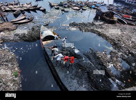 The Polluted River Buriganga And Its Surrounding Lives And Industries