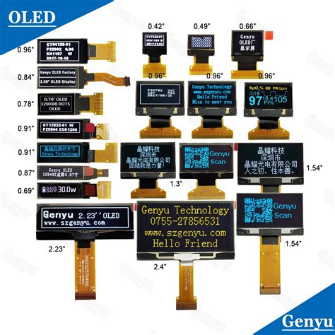 White Blue Yellow Oled I C Spi X X X Ssd