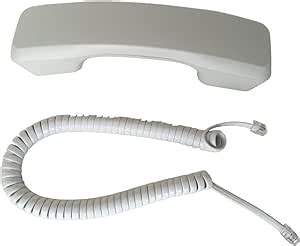 Amazon The Voip Lounge Replacement White Handset With Curly Cord