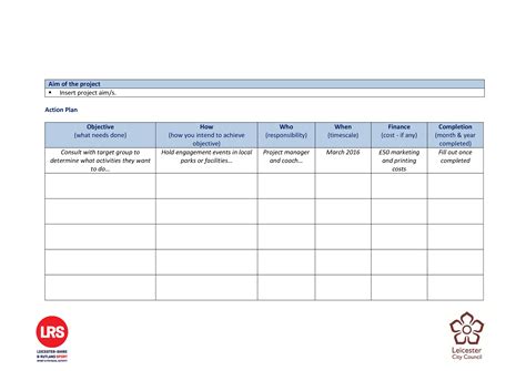 Action Plan Gratis