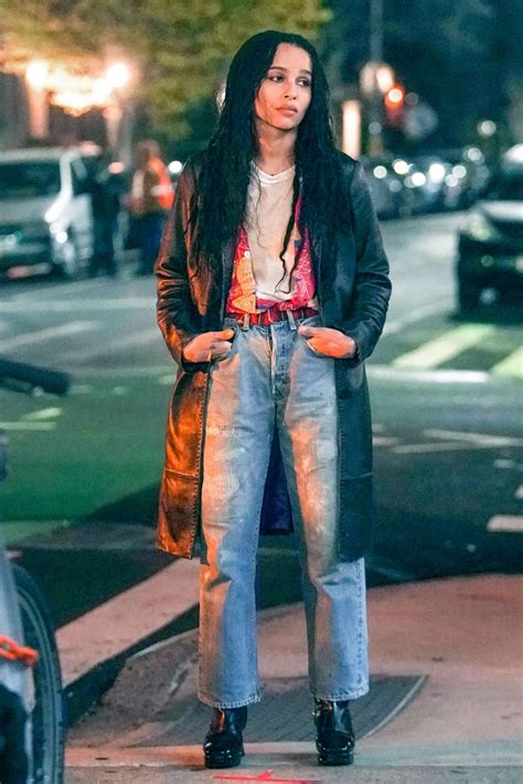 ZOE KRAVITZ on the Set of High Fidelity in New York 04/19/2019 – HawtCelebs