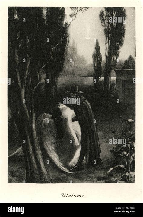 Vintage Illustration From Ulalume A Poem By Edgar Allan Poe 19th