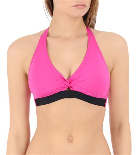 Jag Swimwear Solid Halter Bra Bikini Top At Swimoutlet