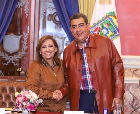 Sostiene Sergio Salom N Reuni N De Trabajo Con Lorena Cu Llar Cisneros