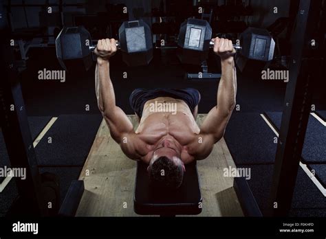 Dumbbell Bench Press High Resolution Stock Photography And Images Alamy