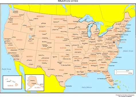 United States Printable Map - Printable Us Map With Major Cities - Free ...