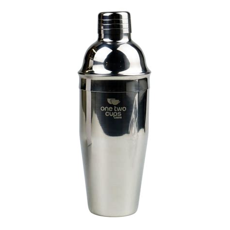 One Two Cups Cocktail Shaker Bartender Boston Style Stainless Steel 750 Ml Jj60048 Silver