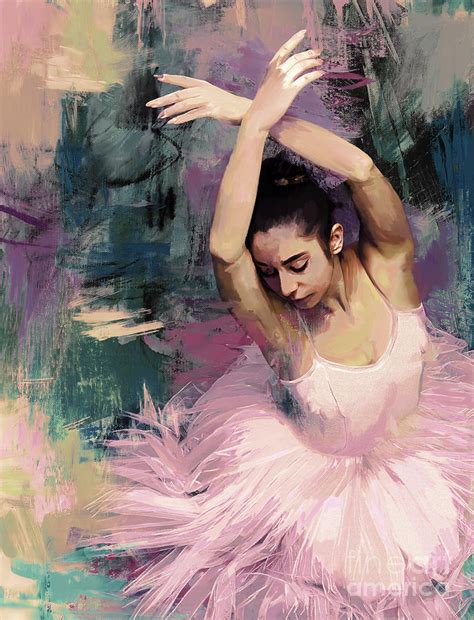 Mesmerising Art Of Female Ballerina Dance Painting By Gull G Fine