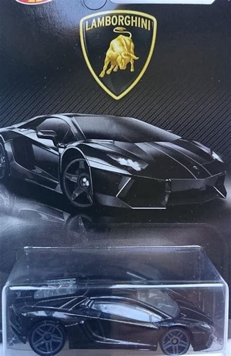 Amazon Hot Wheels Lamborghini Series Lamborghini Aventador Black Toys Games