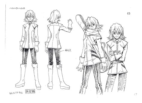 Yoshiyuki Sadamoto Flcl Flcl Series Presumed Character Design