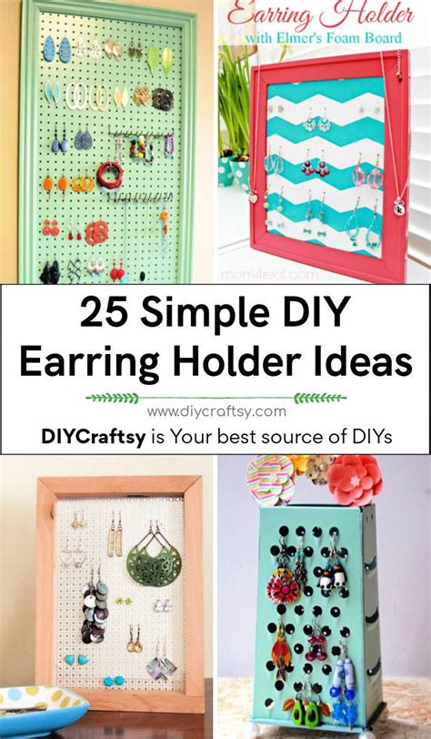 25 Homemade DIY Earring Holder Ideas To Make