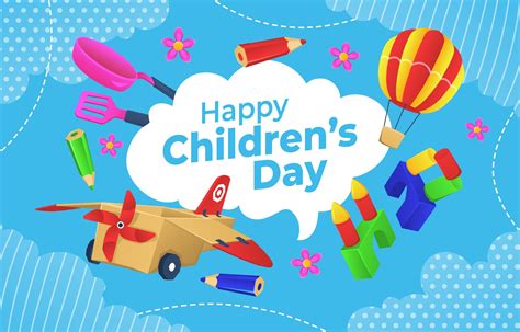 Happy Childrens Day Background 3409439 Vector Art At Vecteezy