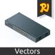 Isometric Switch With Uplink Port Vectors Graphicriver