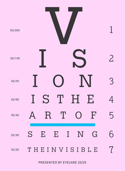 Eye Exam Chart Printout