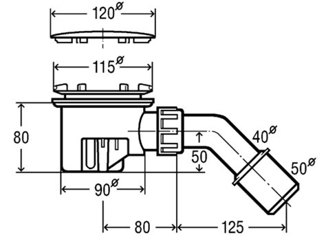 Syfon Brodzikowy 90 Mm Viega Tempoplex 364786 Kod SADVSB364786