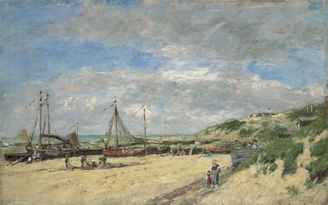 Eugène Boudin | Paintings prev. for Sale | Low tide, Scheveningen