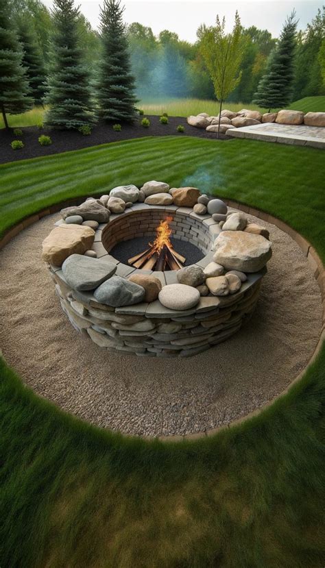 15 Stunning Rock Fire Pit Ideas to Transform Your Backyard (2024)