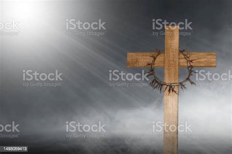 Christian Cross And Crown Of Thorns Stock Photo Download Image Now