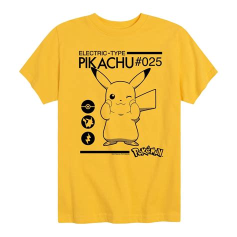 HYBRID APPAREL Pokémon Electric Type Youth Short Sleeve Graphic T