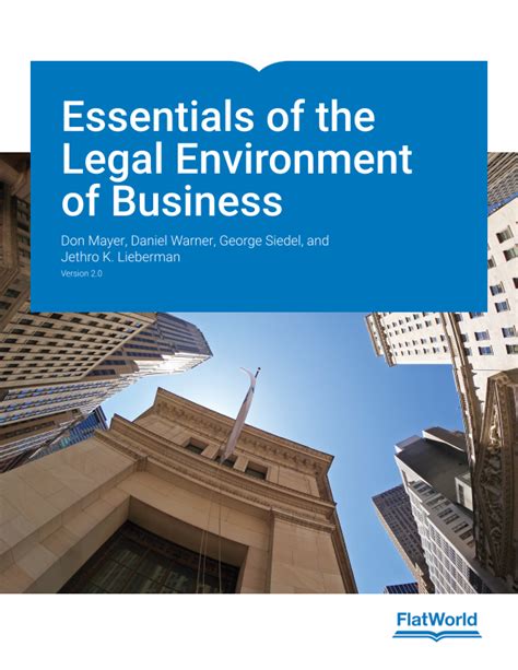 Required Reading Essentials Of The Legal Environment Of Business V2 0