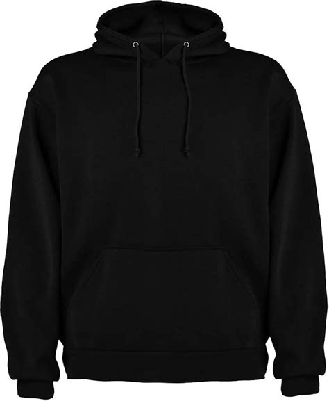 Roly Sudadera Negra Con Capucha Para Hombre Amazon Es Moda