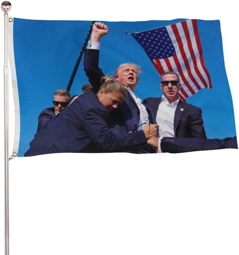 Trump Rally Shooting 2024 Flags Trump Shot Survived Flags Tapestry Banner Save