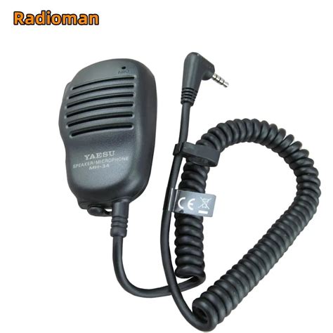 Mh B B Yaesu Speaker Microphone Swivel Clip Mm Earpiece Audio Jack