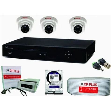 Domeindoor Analogwired Cp Plus 24 Mp 3 Camera Ka Setup At Rs 9590set In Varanasi