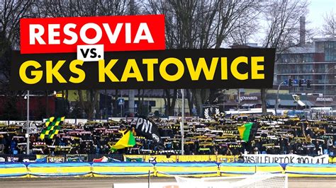 Kibice GKS u Katowice na wyjazdowym meczu z Resovią DOPING OPRAWA