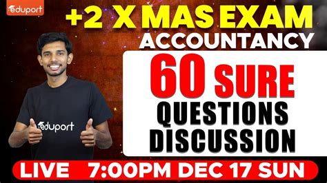 Plus Two Accountancy Christmas Exam 60 Sure Questions Eduport Class