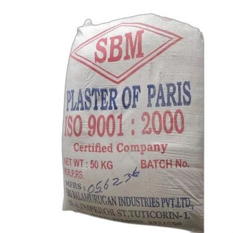 Sbm Plaster Of Paris For Construction Packaging Size Kg At Best