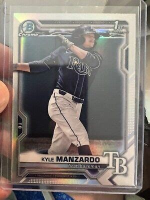 2021 Bowman Chrome Kyle Manzardo RCREFRACTORFLAWLESS1st Rays BDC