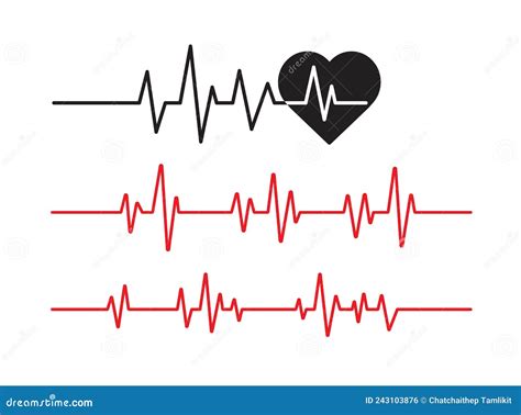 Pulse Rate Heart Rhythm Heartbeat Line Normal Electrocardiogram Ekg