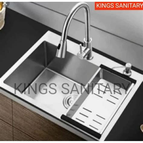 Jual Kitchen Sink Onan Stainless Paket Kran Tarik Bak Cuci