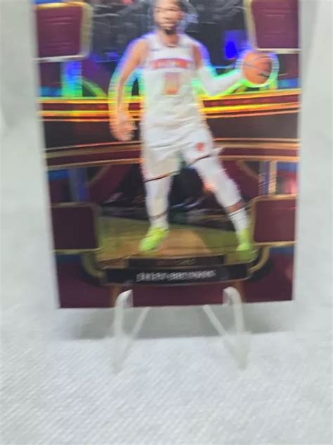 2023 24 PANINI SELECT Jalen Brunson Concourse Viola 175 Prizm KNICKS