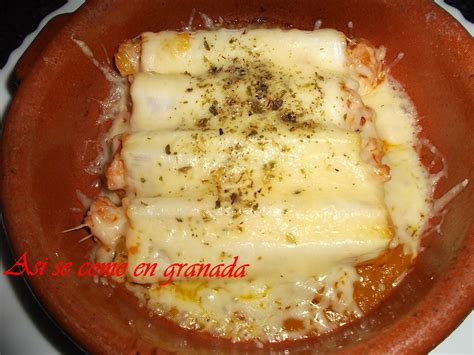 As Se Come En Granada Canelones De Puerro