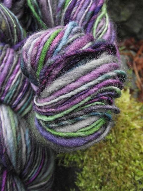 Handspun Yarn Handpainted Yarn Falkland Wool Worsted To Etsy Hand