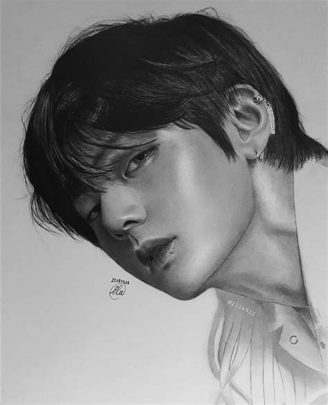 How Do You Draw Like This Bts Drawings Drawings Bts V Drawing