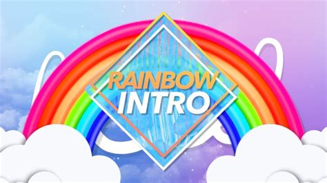 CUTE RAINBOW INTRO TEMPLATE NO TEXT YouTube