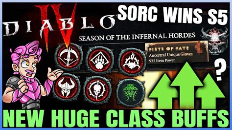 Diablo 4 CONFIRMED HUGE Season 5 Class Changes Buffs Nerfs Best