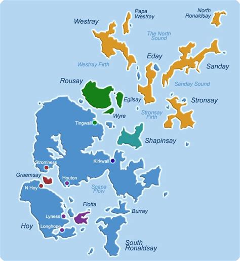 Map Of The Orkney Islands