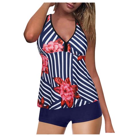 Female Swimwear Solid Korean Fashion Tankini Sexy Dot Two Pieces Set