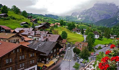 HD wallpaper: Man Made, Village, House, Landscape, Mountain, Switzerland | Wallpaper Flare