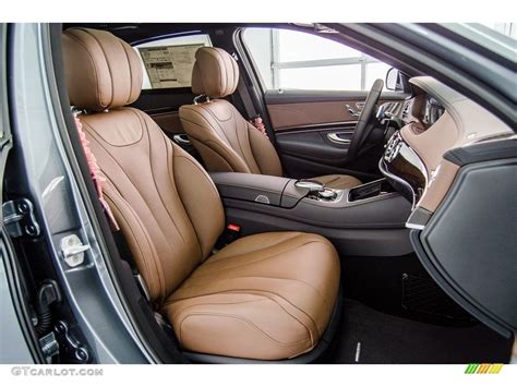 Nut Brownblack Interior 2018 Mercedes Benz S 450 Sedan Photo