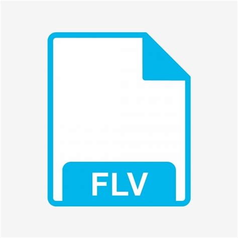 Vector Icono De Flv PNG Antecedentes Black Diseño PNG y Vector para