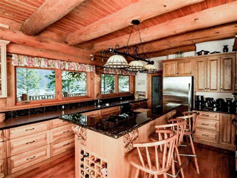 Log Home Kitchen Designs Cascade Handcrafted Log Homes